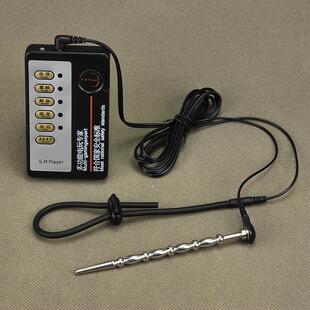 Male penis electric shock punishment toy urethral dilator