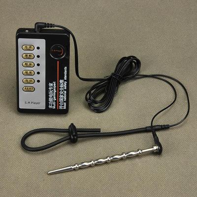 Male penis electric shock punishment toy urethral dilator