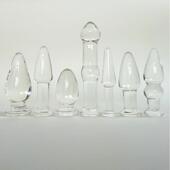 glass masturbation made used anus toy