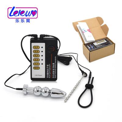 Male penis electric shock punishment toy urethral dilator