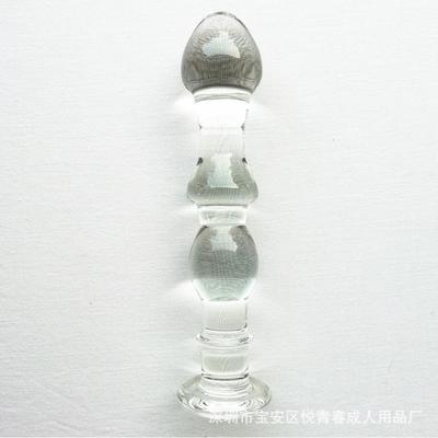 Glass-made femalemasturbation toy fake phallus adult product