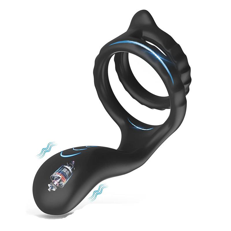 A vibration-stimulating ring that acts on the clitoris