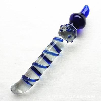 Glass-made femalemasturbation toy fake phallus adult product