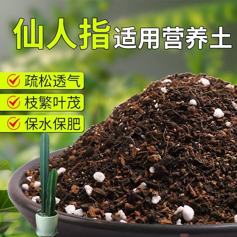 【仙人指专用土】疏松透气盆栽绿植专用室内植物有机营养土肥料