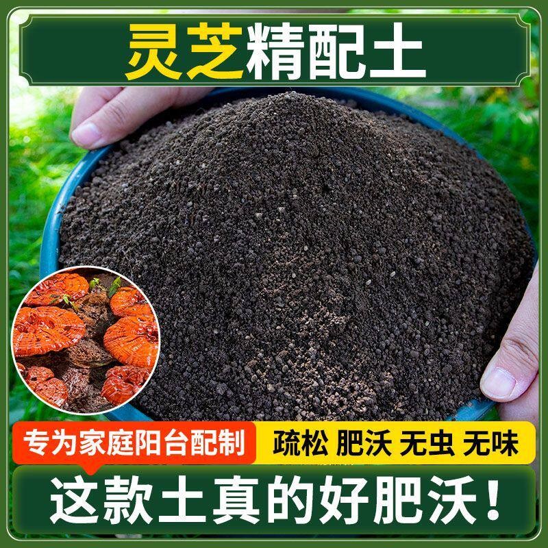 灵芝营养土种菜专用土清仓种花专用有机肥料土壤多肉扦插育苗土壤