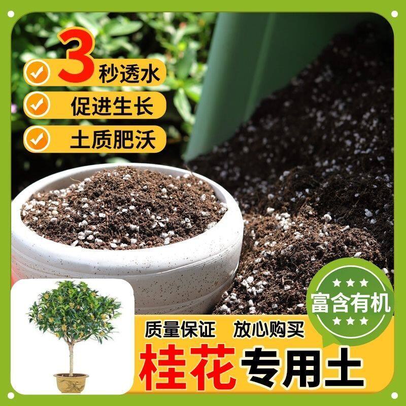 【桂花专用土】家用盆栽土加生根粉绿植专用有机植物营养肥料土