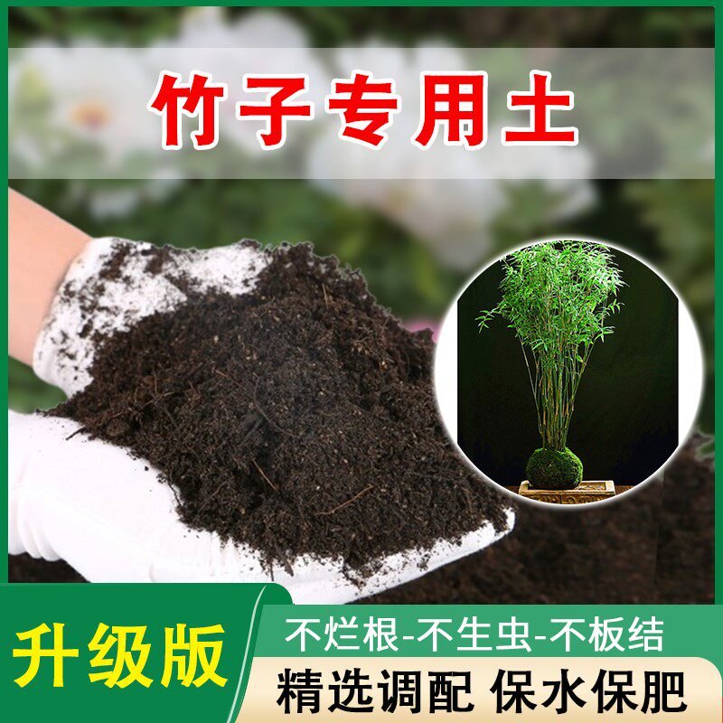 竹子专用土竹子类盆栽专用营养土透气绿植种植土肥料土酸性泥碳土