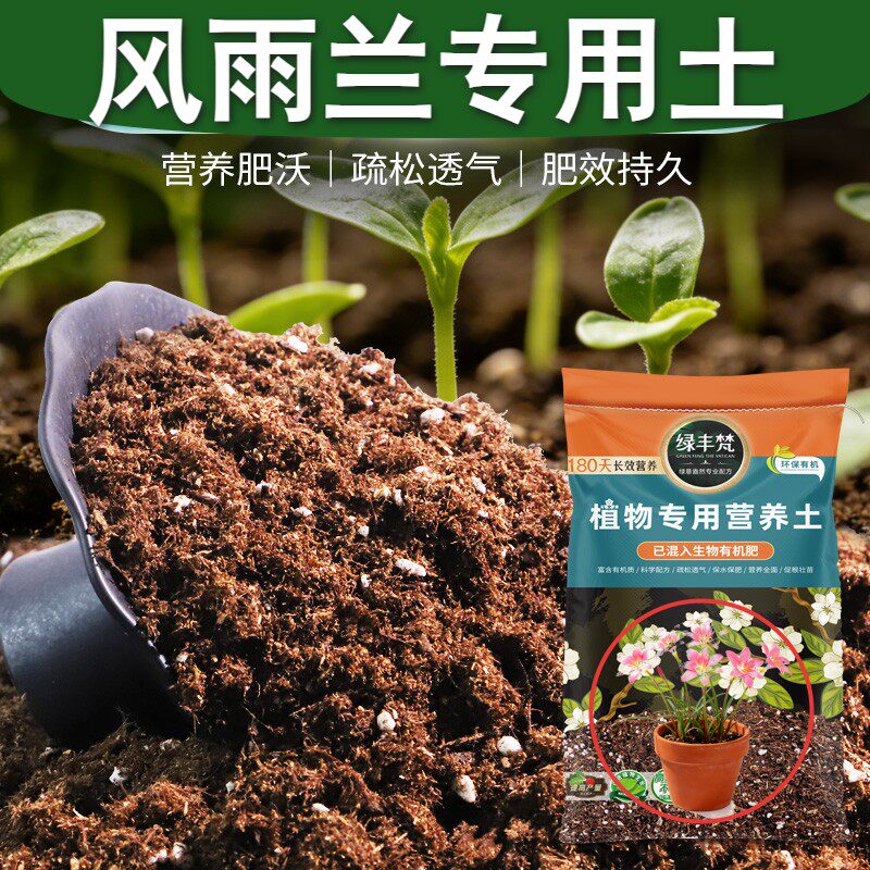 风雨兰适用园艺土干湿循环好营养土天然原料舒缓根系家用装观叶