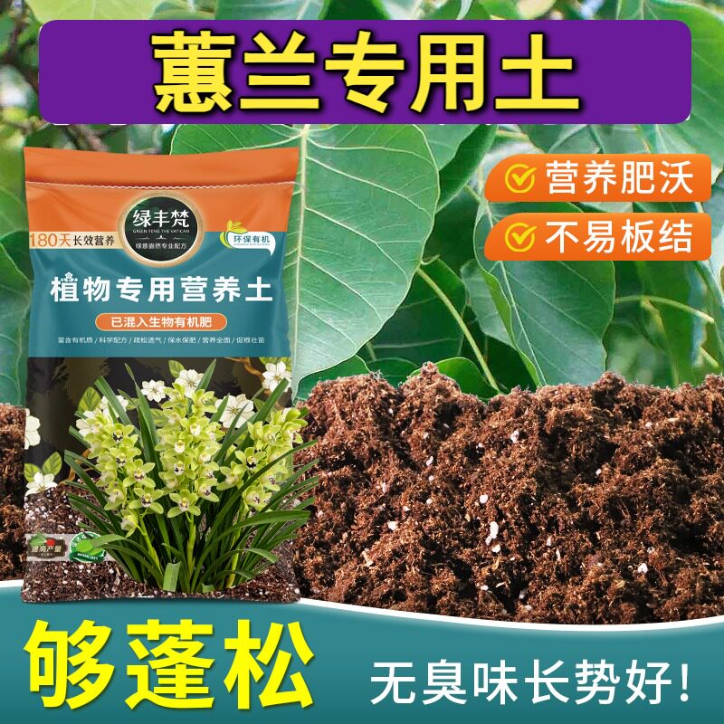 蕙兰专用腐殖土干净无杂花盆盆栽土性质稳定优化根际大包装球根