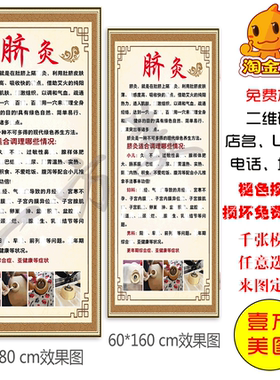 中医养生馆美容院贴画易拉宝海报