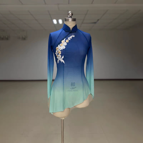 古典舞身韵练功服女儿童民族民间考级纱衣飘逸胶州秧歌舞蹈演出服