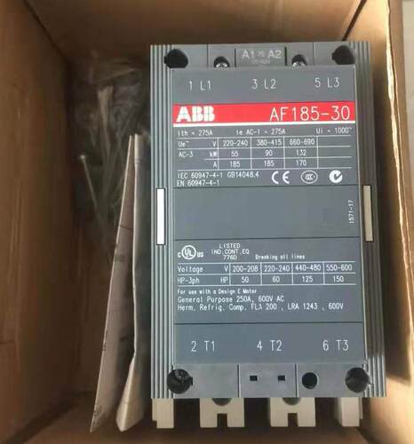 ABB接触器AF185-30 正品ABB现货  20V-60VDC
