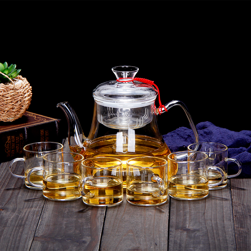 白茶蒸茶壶电陶炉烧水壶全玻璃养生壶小型电炉蒸汽喷淋式泡茶器