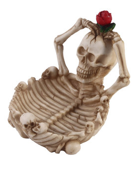 烟灰缸骷颅头个节日礼物居家摆件树脂骷髅头万圣节礼品动物头骨