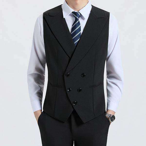 定制logo潮流时尚男装英伦男士双排扣西装马甲背心外套休闲坎肩潮,男装,常规马甲,淘宝优惠券,粉丝福利购,淘宝优惠卷