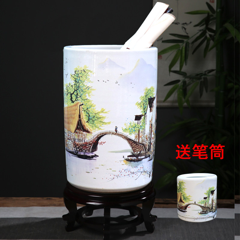 中式陶瓷景德镇书房江南水乡