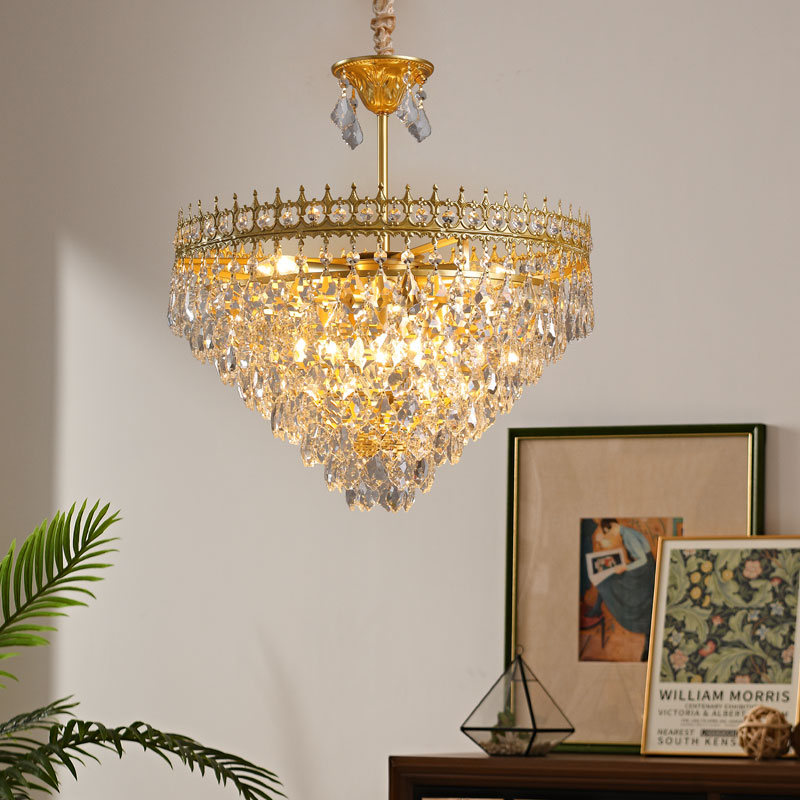 法式复古水晶吊灯中古风