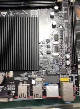 J1900工控主板220V/PCIe/PM-J1900C/VGA+HDMI/NAS群晖主板无风扇