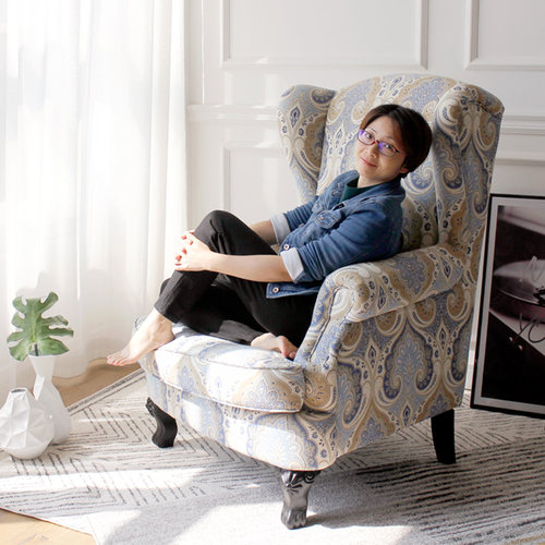 沙发客厅老虎椅美式休闲沙发单人