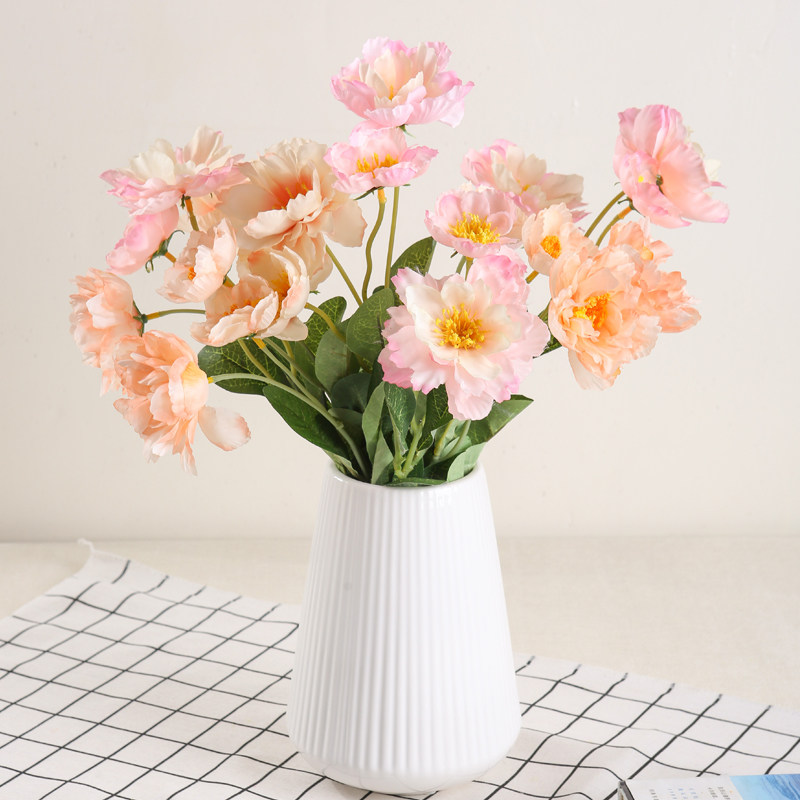 亏本售!仿真2头迷迭香花 外贸出口 仿真香草美人