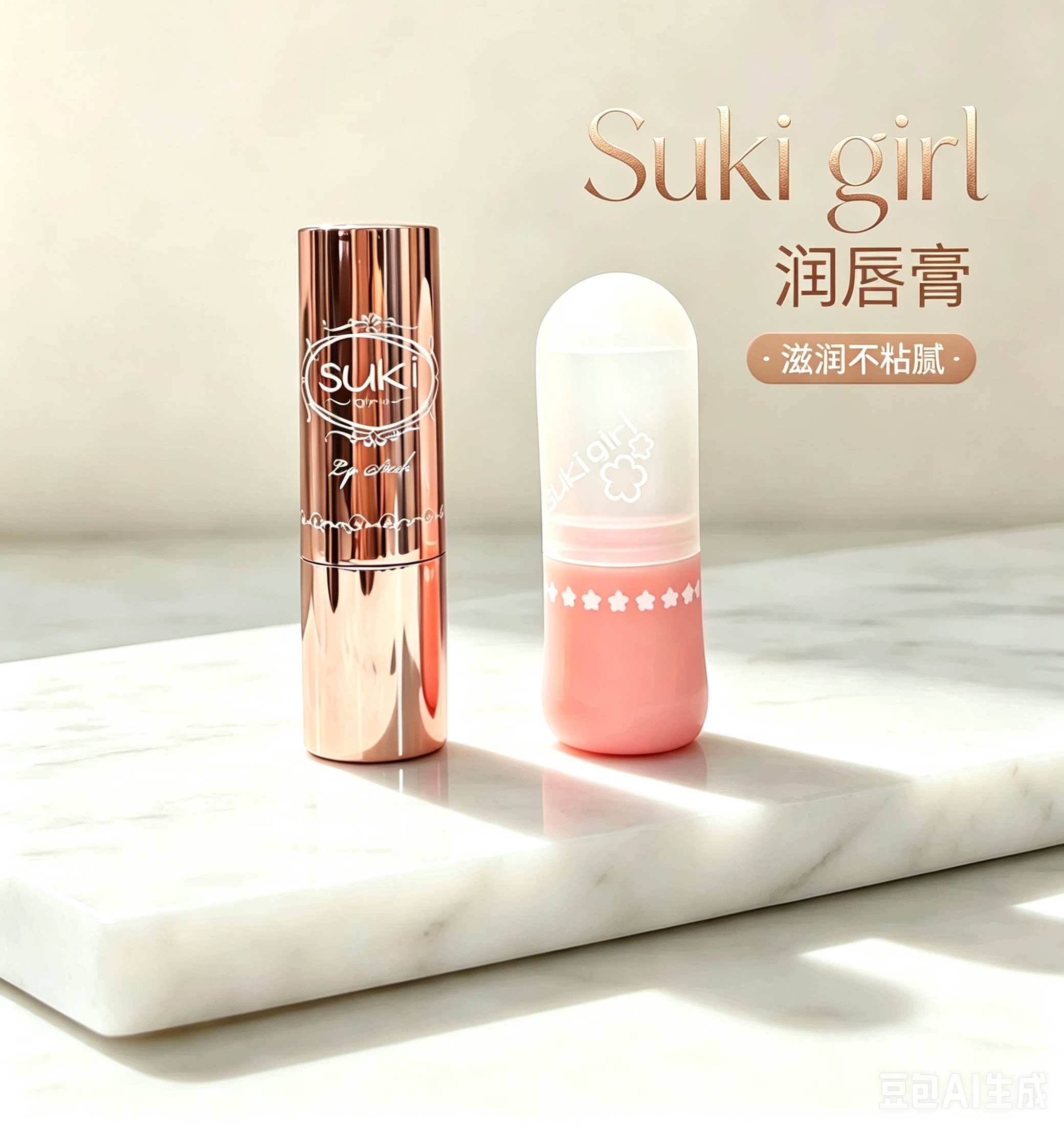唇部护理滋润淡化唇纹润唇膏Suki