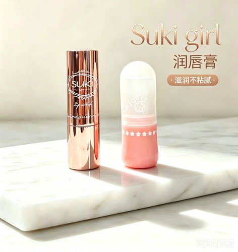 唇部护理滋润淡化唇纹润唇膏Suki