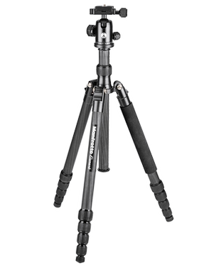 曼富图MKELEB5CF-BH Element反折碳纤维旅行三脚架可拆独脚架