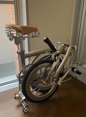 国布折叠自行车t tite 款外4 磨砂银白aceoffix 套件出口日本品质