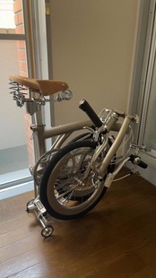 国布折叠自行车t tite 款外4 磨砂银白aceoffix 套件出口日本品质