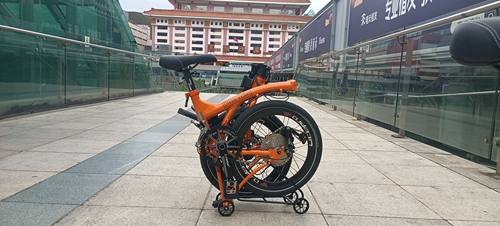 20寸国布铝合金油碟版橙黄系列双盘50/34世文175外胎4100套件42T