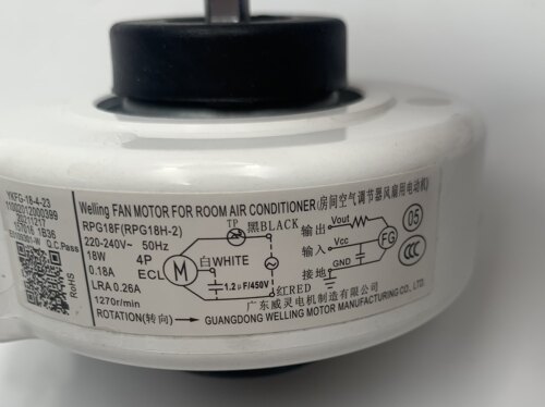 适用美的空调内挂机塑封电机内风机马达RPG18F（RPG18H-2）交流