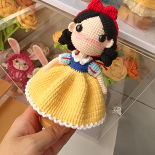 成品手作手工白雪公主娃娃人偶diy