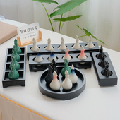 闻香水瓶精油壶精油碗树叶精油瓶木托盘spa推拿按摩工具美容院用