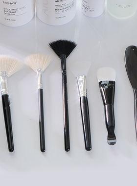 黑色皮肤管理专用工具羊毛刷洁面膏起泡洗面奶打泡刷子面膜刷棒碗