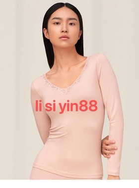 黛安芬专柜正品新款恒温棉柔简约长袖V领IT1703B保暖内衣H000144