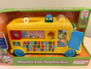 现货美国leapfrog跳跳蛙自然拼读趣味动物巴士英语字母早教学习机