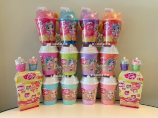 现货美国Kitten Catfe小猫咪猫女咖啡吸管杯娃娃手链一二三代盲盒