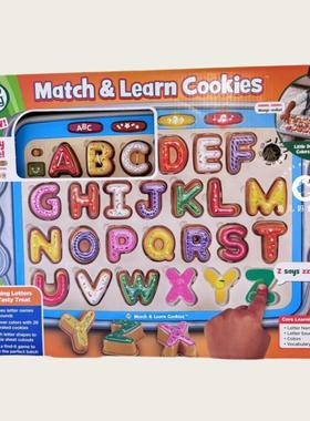 现货美国Leapfrog跳跳蛙宝宝声光字母配对饼干烤盘食物玩具