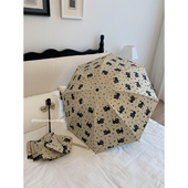 馨帮帮杂货铺 防紫外线遮阳伞折叠太阳伞可爱卡通雨伞女晴雨两用