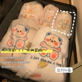 Портативная маленькая водонепроницаемая сумка для хранения для путешествий с разделителями, на шнурках