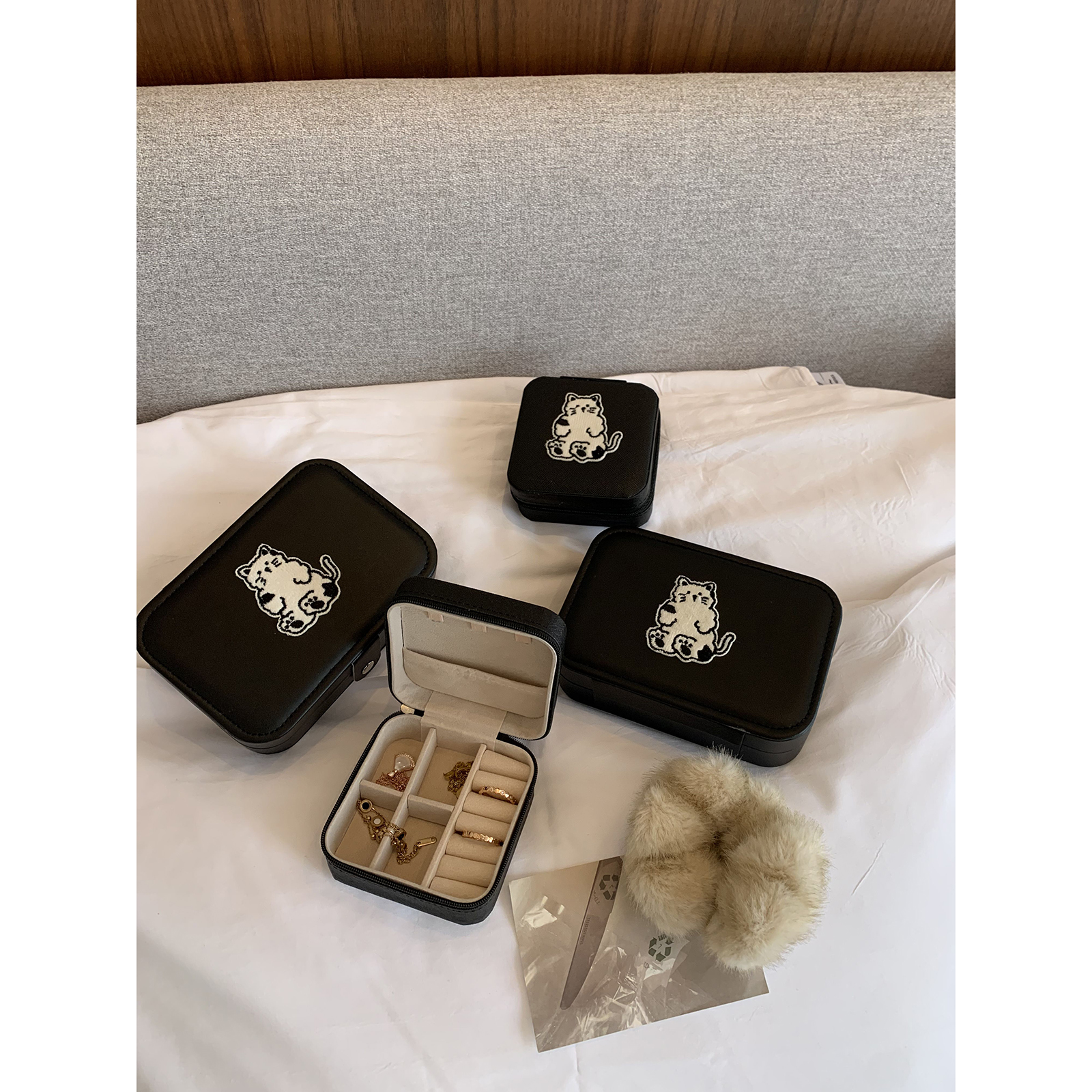 分格饰品盒卡通可爱首饰收纳盒