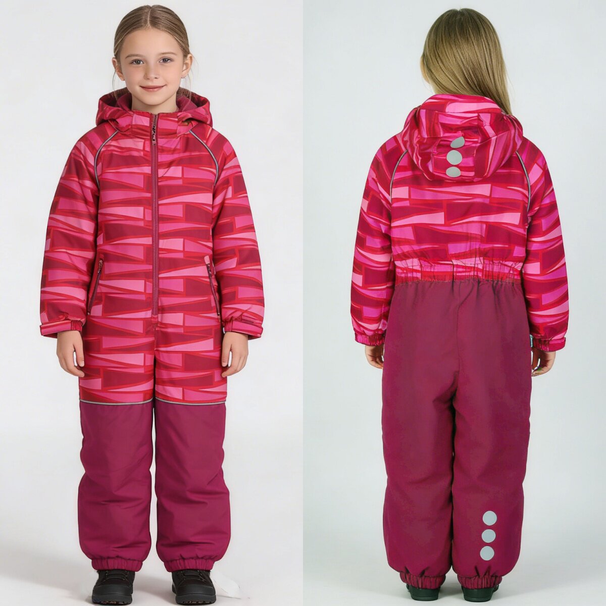 儿童连体滑雪服大童防寒保暖服