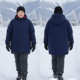 胖妹冬季 户外DWR防水抗风保暖新雪丽蓄热弹力连帽棉服棉大衣大码