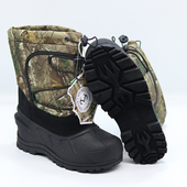 美国极地防寒专业户外全防水加棉耐磨仿生迷彩狩猎儿童保暖雪地靴