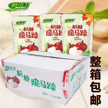 鲜引力枫糖脆马蹄即食荸荠果蔬脆干营养水果干特产小吃整箱2.5kg