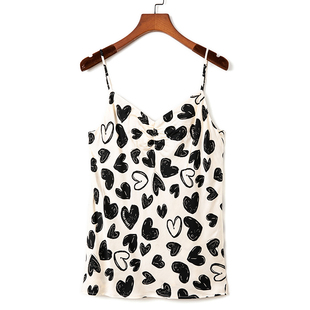 印花性感吊带衫 高端韩版 小上衣夏 正品 艾诺丝系列品牌折扣特价