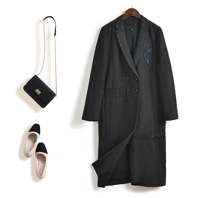 品牌折扣正品秋冬季长袖羊毛宽松百搭气质潮流中长款毛呢大衣,女装/女士精品,毛呢外套,淘宝优惠券,粉丝福利购,淘宝优惠卷