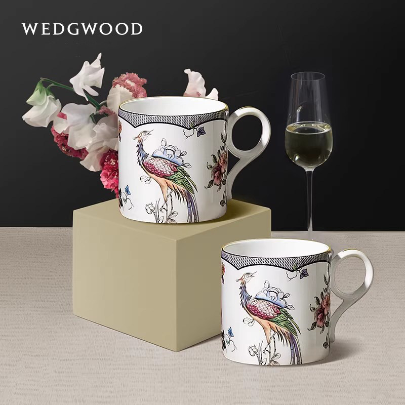 WEDGWOOD骨瓷水杯咖啡杯对杯套装