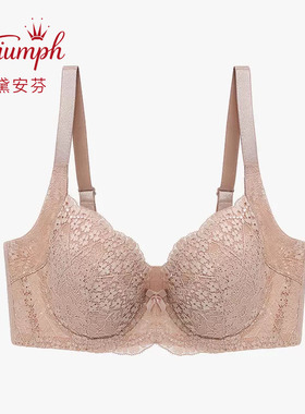 黛安芬逆龄绽放春夏内衣女薄杯收副乳大胸文胸E002469，E004298