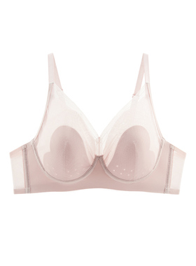 乎兮大胸显小固定薄款软钢圈支撑性感蕾丝聚拢女内衣文胸HX112405